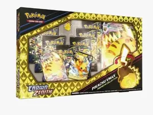 Pikachu VMAX Premium Collection - 7 Packs Crown Zenith - MUST BE RIPPED LIVED