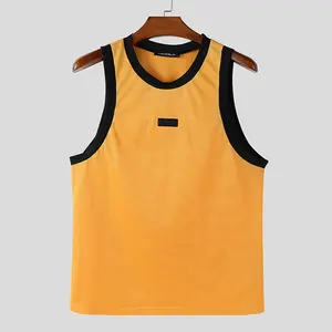 INCERUN Men's Fashion Mesh Summer Gym Tank Top