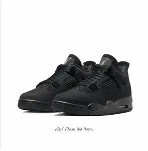 All-Black Suede High-Top Retro Basketball Shoes, Breathable Mesh Non-Slip Durable Sneakers