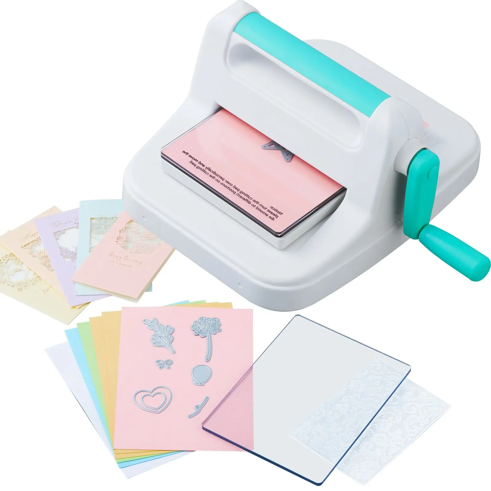 Manual Die Cutting Embossing Machine With 6 Inch Opening For Scrapbooking And Card Making, Perfect For Paper Crafting Projects, Cardstock, Vinyl, Foam, And Thin Materials, Durable Construction And Smooth Operation For Hobbyists