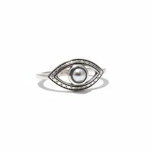 Sterling Silver Evil Eye Women Ring