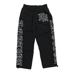 Oversized Gothic Letter Rhinestone Wide Leg Sweatpants, Y2K Vintage Washed Streetwear Track Pants, Unisex Edgy Baggy Bottoms for Men Women Spring Fall Hip Hop & Festival OOTD