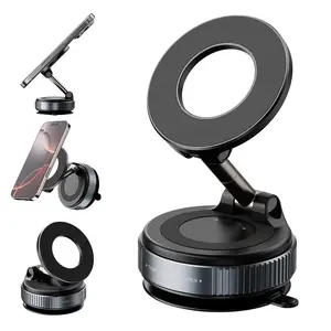 URBAN AURA Co Suction Magnetic Phone Holder, Magsafe, 360 Degree adjustible phone mount for car, gym, home, any Phone compatibility