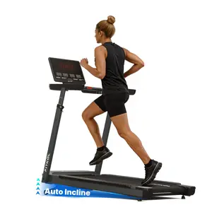 Fitkol  NB6 Treadmill，The  AI treadmill powered by SportMind，Smart Heart Rate Control，Adaptive Speed & Incline，ONE-TOUCH AI MODE，4-LEVEL CUSTOM HEIGHT FIT，440 Lb Weight Capacity，20” x 53” Running Deck，Up to 10% Incline & 10.3 MPH Speed，