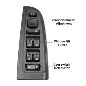 Driver Side Door Lock and Power Window Switch Replacement Component, Compatible with Chevrolet Avalanche Silverado Suburban Tahoe Gmc Yukon Sierra Cadillac Escalade Interior