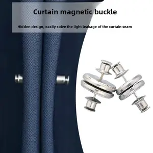 20 Counts Magnetic Window Coverings Clips,Two-Way Magnetic Closure Window Coverings Magnets Reduce Light Infiltration Ensure Curtain Stays Closed for Home Office Bedroom