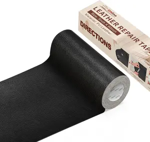 Leather Repair Tape,Self Adhesive Leather Repair Patch,Leather Patches for Furniture,Sofa,Car Seats,Office Chair. Vinyl Repair Kit 3x60in (Black)