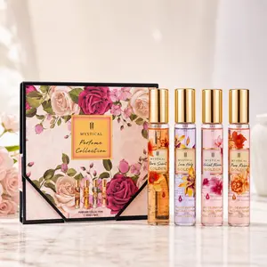 MYSTICAL 4Pcs Luxury Perfume Spray Set for Women, Long Lasting Designer Scent Discovery Kit, Travel Size Fine Fragrance Mist (20ml x 4), Ideal Gift for Her