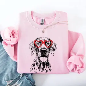 Great Dane, Pet, Dog Breed, Valentine's Sweatshirt, Crew Neck, Women's, Crewneck, Valentine's Day, Love, Heart, Cupid
