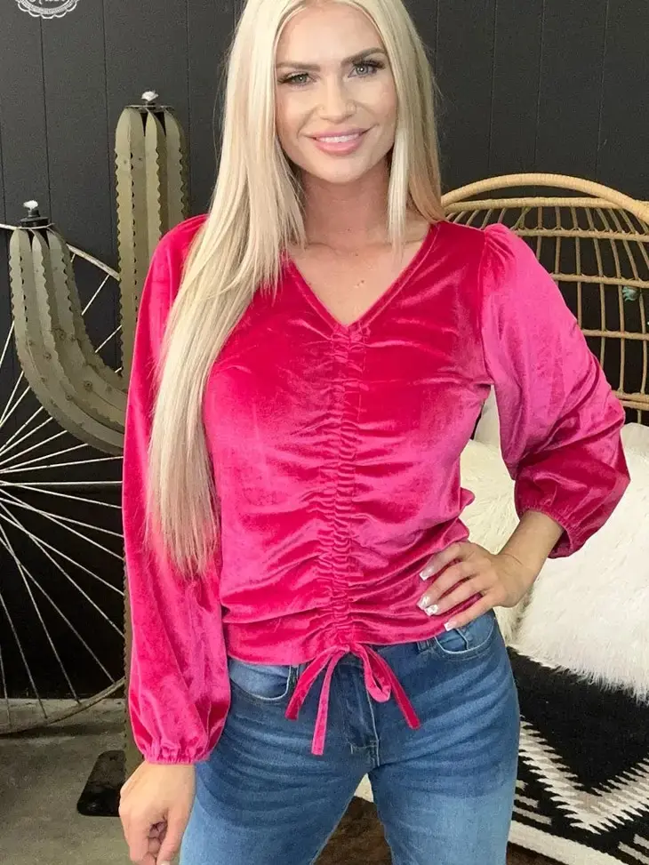 Texas Twist Top - Hot Pink