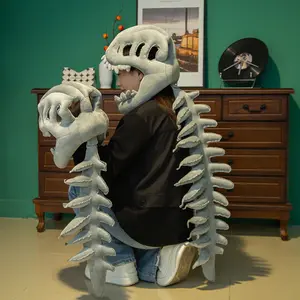 Dinosaur Skeleton Costume-3D Skeleton Design, Halloween Dinosaur Skeleton Costume