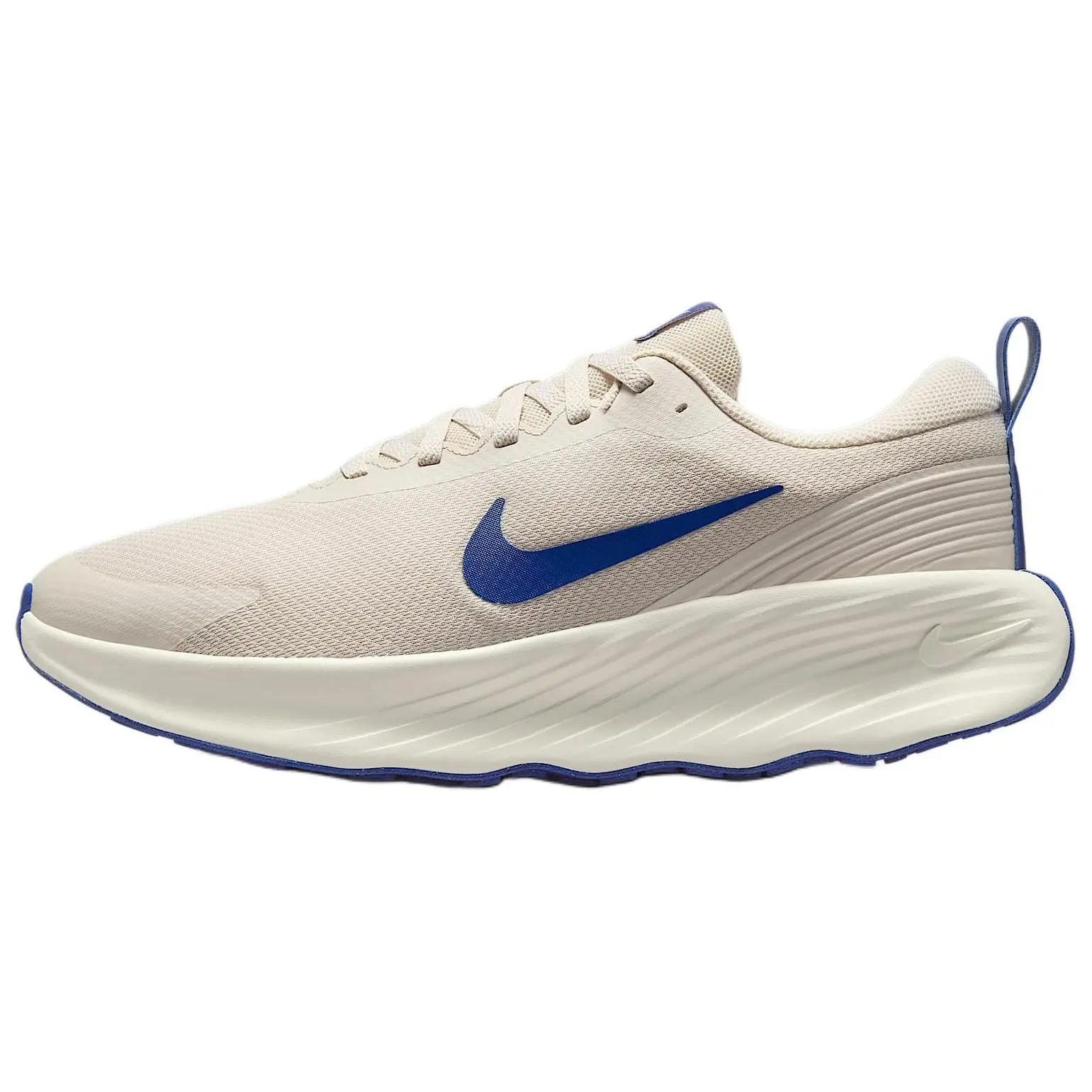 Nike PROMINA Men's Low-Top Casual Sneakers - Beige Blue, Comfortable, Versatile, Slip-Resistant, Durable Trainer Footwear for Walking, Maison Mihara Official Shoes
