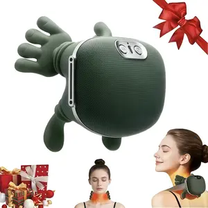 2026 New Shoulder Massager, Electric Cervical Massager, Bionic Heated Handheld Device, Wireless Portable 3D Kneading Massage for Deep Tissue Pain Relief, Leg/Neck/Back Massager — Lightweight Gift