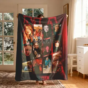 Stranger Things Max Character Flannel Cozy Blanket, Large Soft Lightweight Warm, Perfect for Bed Sofa Office Camping Travel Christmas Gift