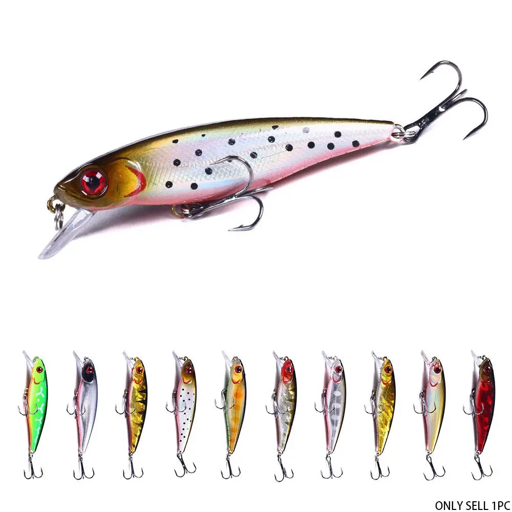 3D Bio-Imitative Lure Hard Baits, 6.5cm 9.2g Full Swim Layer Sinking Type, Laser Engraved + 3D Fish Eye, High-Strength Hooks, Ideal for Freshwater Fishing