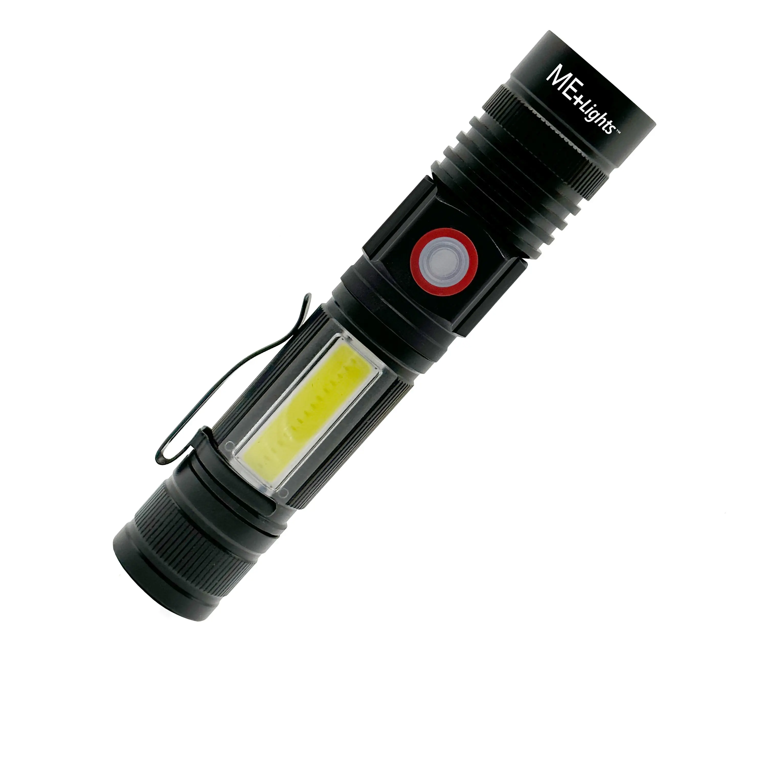 ME+Lights Handheld LED Flashlight Bundle - 1000 Lumens Rechargeable Tactical Light, Tactical EDC Flashlight, Battery-Operated Portable Standard Torches, 500-Lumens Mini Torch Included, Dual Flashlight, Emergency Led Flashlight