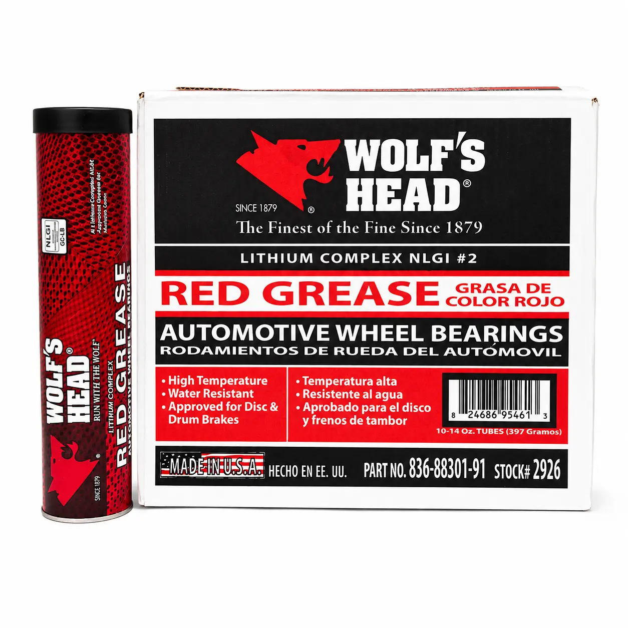 #RG14 Red Grease Hi Temp 14oz Cartridge 10 / Case