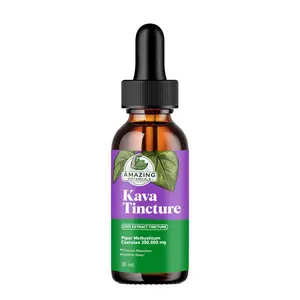 Kava Tincture - Herbal Supplement for Natural Calm & Relaxation - 70% Kavalactones Extract Tincture - High-Potency Blend - 30,000 mg - 1 FL oz/30ml