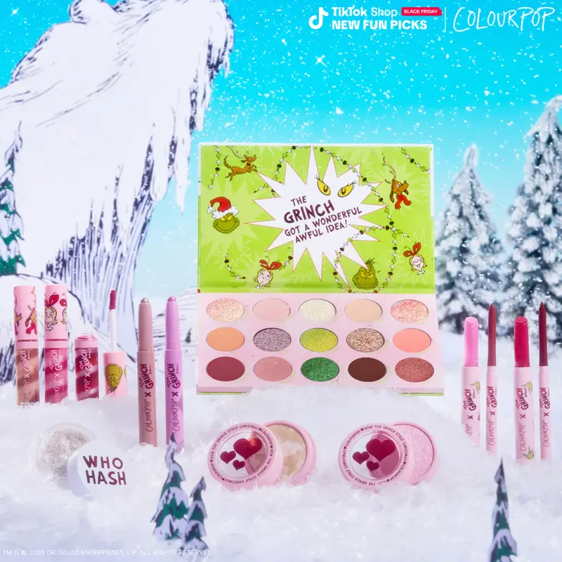 ColourPop X The Grinch Limited Edition Makeup Collection
