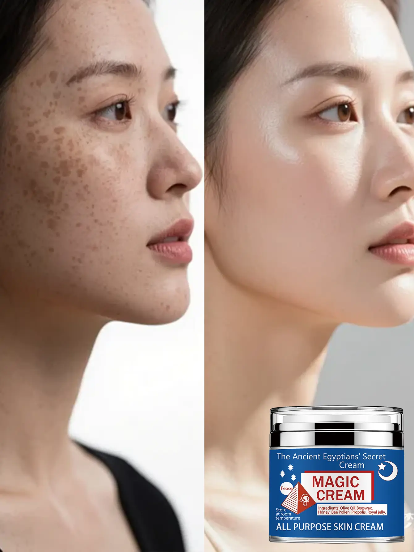 Multi-Functional Face Cream—specially formulated for dry facial skin; it absorbs quickly to provide hydration, leaving the skin feeling smooth and refreshed daily skincare . skin light moisture firm lift moisturizer hydrate moist barrier