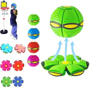 Magic Meta Ball Bouncing Ball Magic Flying Saucer Children's Toy Ball Parent-Child Interaction Dual Form Freely Switchable for Kids Indoor & Outdoor Play