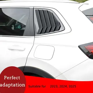 Rear Side Window Louvers for Honda CR-V 2023-2025, Carbon Black Window Scoop Cover, Sport Style Exterior Upgrade