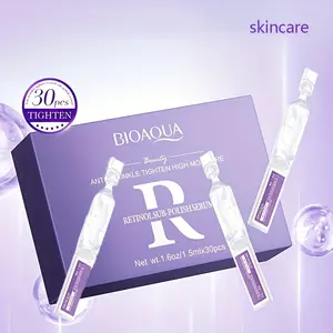 30pcs/box Retinol Secondary Serum, Retinol Essence, Moisturizing, Lifting And Tightening Skin, Skin Care Essence, Suitable For Home, Going Out, Business, Travel And Other Occasions, Suitable For All Types Of Skin, Hypoallergenic, Gift