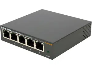 TP-Link 5 Port Gigabit Switch | Easy Smart Managed | Plug & Play | Desktop/Wall-Mount | Sturdy Metal w/ Shielded Ports | Support QoS, Vlan, IGMP and Link Aggregation (TL-SG105E)