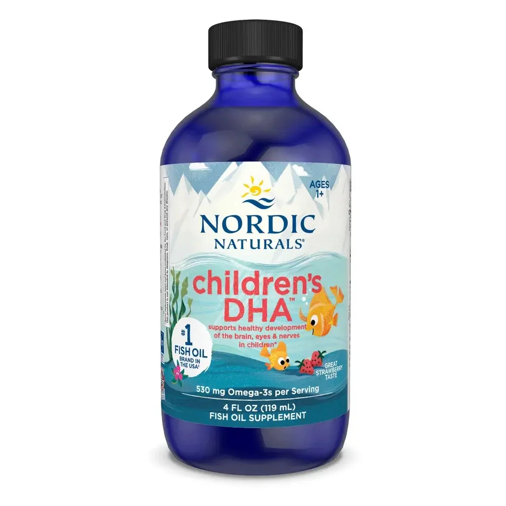 Nordic Naturals Children's DHA Liquid Omega 3 DHA Oil For Kids, 4 oz.
