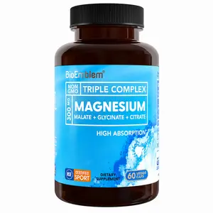 【BioEmblem】Triple Magnesium Complex |  for Muscles, Nerves, & Energy | High Absorption | 90 Capsules Supplement Fitness Healthcare Edible