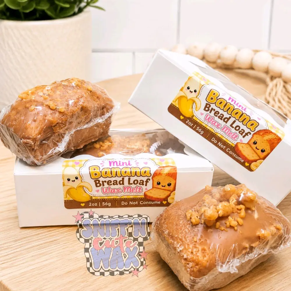 Mini Banana Bread Loaf Wax Melt
