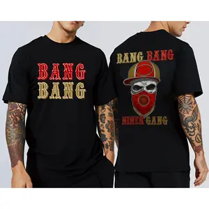🏈 Double-Sided BANG BANG NINER GANG 49ers Shirt, 100% Cotton, Perfect for Celebrating Wins with Fans!#ViralTees#TrendyTees#TikTokMadeMeBuyIt.#TikTokShop.
