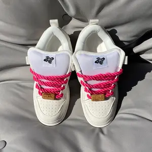 2026 Bestselling White Sneakers — Thickened Tongue Chunky Platform Shoes, Oversized Sizes 49/50, Trendy Casual Shoes for Men and Women, Everyday Walking Wear, Student Footwear, Basic White Men’s Sneakers