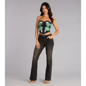 Too Cool Studded Denim Jeans