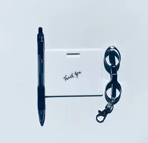 Bundle Horizontal Badge Note with Ballpoint and Mini Scissors