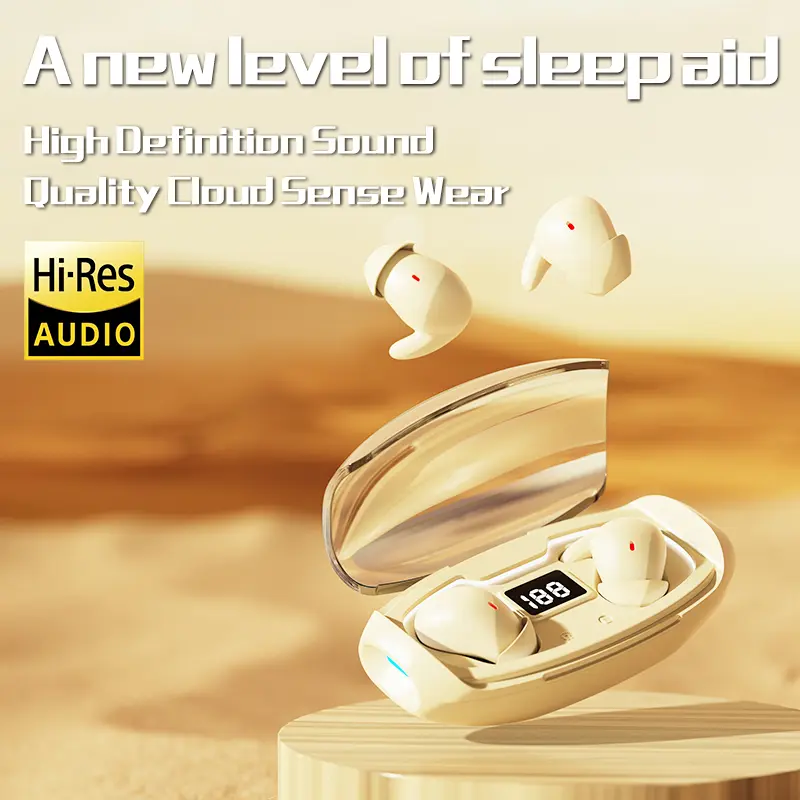 H.L.WALK-D  Invisible Mini Earbuds Wireless, Low Profile Micro Smallest Tiny Discreet Hidden Earbuds for Work, Small Headphones, Invisible Sleep Wireless Earphone IPX5 Waterproof for Small Ear Canals Anc Noise Cancelling Multifunctional Earbuds True Wirel