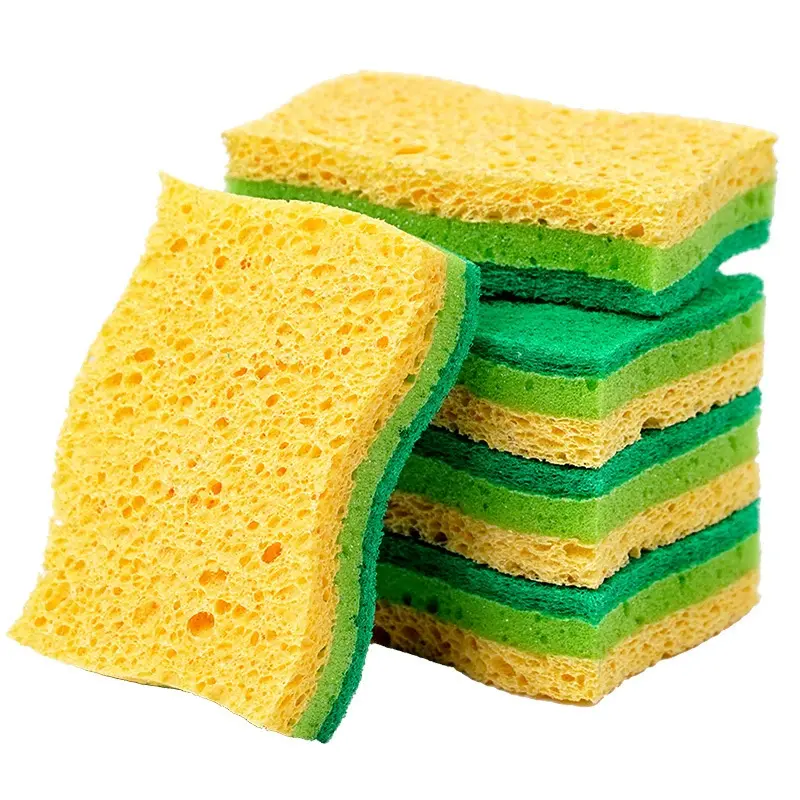 Dish Cleaning Sponge, 10pcs Double Sided Cleaning Sponge, Household Kitchen Cleaning Sponge, Home Dish Scrubber, Dishwashing Sponge, Dish Sponges, Kitchen Cleaning Supplies