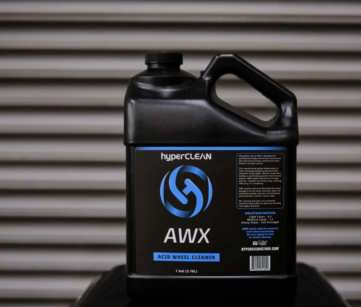Hyperclean AWX Acid Wheel Cleaner, 1 Gal, High-Adhesion Surfactant System, Designed for Heavy-Medium-Light Cleaning, Enables Organic Contamination Encapsulation, 1 Gallon