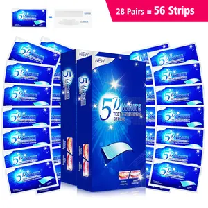 Teeth Whitening Strips for Sensitive Teeth, Low Allergy, Gentle Whitening Strips in 7/14/28 Pairs, Remove Coffee and Soda Stains, Teeth Brightening Strips