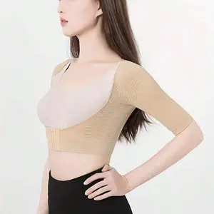 Women's Compression Arm Sleeves with Snap Closure, Breathable Nylon Fabric, All-Season Support for Yoga & Sports, Daily Use Arm Protectors