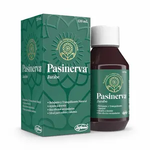 Pasinerva Syrup - Natural Sleep Aid for Insomnia Anxiety Stress Relief with 6 Herbal Compounds for Relaxation and Tranquility - 120 mL Dietary Supplement - Passionflower & Valerian Root Formula - Healthcare, Vitamin