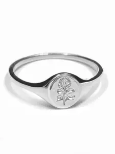 Elegant Flower Design Copper Ring, Fashion Accessories For Women, Wedding Engagement Bridal Jewelry Gift