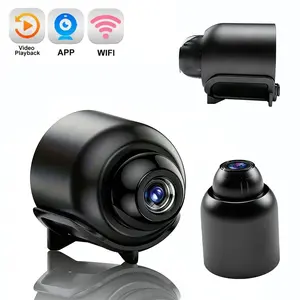 Security Camera Mini Indoor 2.4G WiFi Video Surveillance Camera with Motion Detection IR Night Vision Plug-in HD Surveillance Cam for Home Bedroom Car Warehouse Security with TF Card Storag