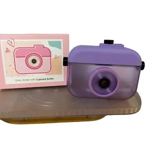 Camera Cup with Strap - Fun Drinkware for Kids - Includes Camera Design - Ideal for Fun Photography Activities - Bottle Portable Reusable Washable