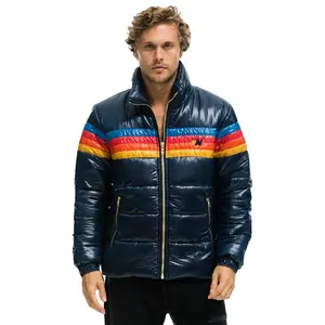 4 STRIPE LUXE TRAVELER JACKET - GLOSSY DEEP BLUE