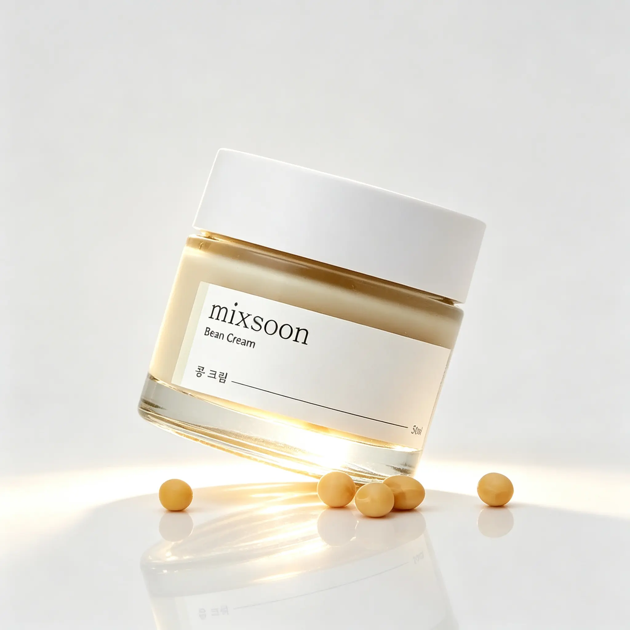 Mixsoon Bean Cream 50ml Korean Glass Skin Smooth Pore Care Lightweight Non-Sticky Formula Deep Hydration for All Skin Types