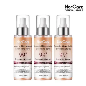 NorCare Peel Shot Keratin Care 2026 Future Skincare Micro-Bubble Tech Gentle Turmeric Exfoliating Spray with Niacinamide & Jeju Carbonated Water 200ml*3 claim free samples self care kit
