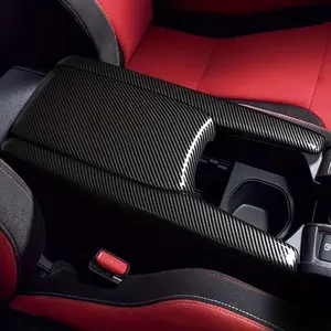 Car Center Console Box Cover, 3 Counts Car Interior Set Accessories for Honda 2016-2021, Automotive Decorative Accessories, Center Armrest Box Cover Trim Cover Interior Car Decoration Supplies Car Interior Kit