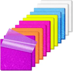 Transparent Sticky Notes 600 Sheets, Frosted Glitter 3x3 Inch, High Glass-Like Clear See Through Post Self-Adhesive Tape flags for Office School Teacher Planer Bible Supplies