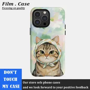 Vintage Cute Cat Protective Case , Fun Design , Compatible With Iphone 17 Pro Max , 17Air , 16 Pro , 15 Plus , 14 , 13 , 12 And 11 , Tpu Full Screen , Shockproof , Stylish , Scratch - Resistant , Soft Silicone Material , Drop - Proof